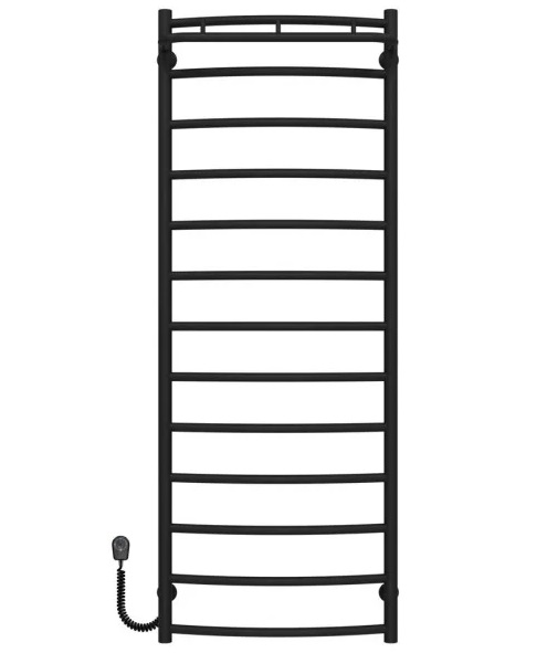 Електрична сушарка для рушників Deffi Класик N П13 500х1400 ліве підключення чорний C.KN.140.50.13.E.B.L.5