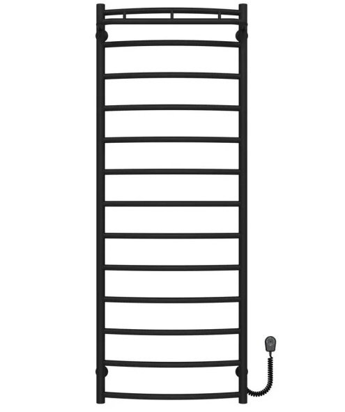 Електрична сушарка для рушників Deffi Класик N П13 500х1400 праве підключення чорний C.KN.140.50.13.E.B.R.5
