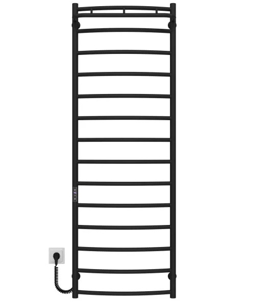 Електрична сушарка для рушників Deffi Класик N П14 500х1500 ліве підключення JD03 чорний C.KN.150.50.14.E.B.L.1