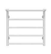 Полотенцесушитель водяной Deffi Терма П5 500х500 боковое правое подключение белый C.TE.50.50.5.W.C