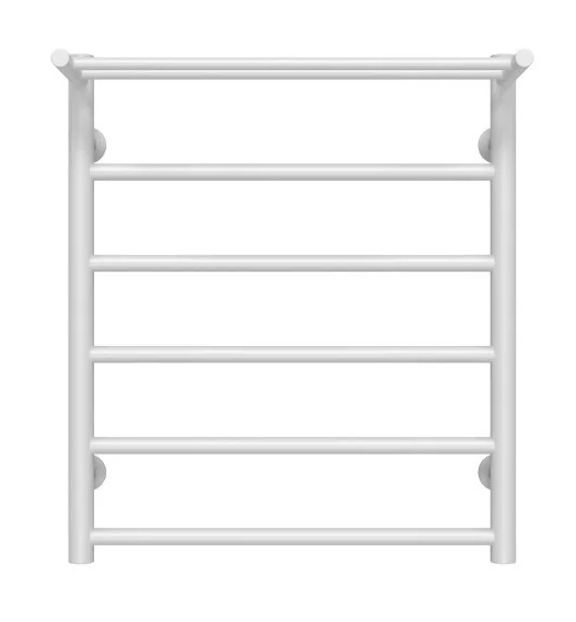 Сушка для рушників водяна Deffi Терма П6 500х600 нижнє підключення білий C.TE.60.50.6.W.A