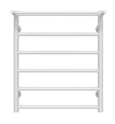 Полотенцесушитель водяной Deffi Терма П6 500х600 нижнее подключение белый C.TE.60.50.6.W.A