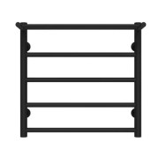 Полотенцесушитель водяной Deffi Терма П5 500х500 нижнее подключение черный C.TE.50.50.5.B.A