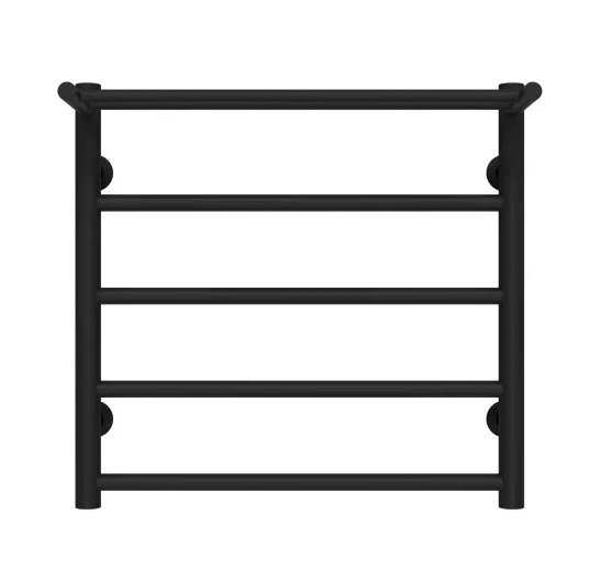 Сушка для рушників водяна Deffi Терма П5 500х500 нижнє підключення чорний C.TE.50.50.5.B.A