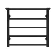 Полотенцесушитель водяной Deffi Терма П5 500х500 нижнее подключение черный C.TE.50.50.5.B.A