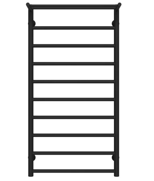 Полотенцесушитель водяной Deffi Терма П10 500х1000 боковое правое подключение черный C.TE.100.50.10.B.C