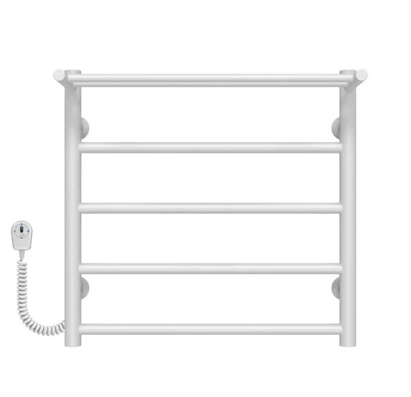 Электрический полотенцесушитель Deffi Терма П5 500х500 левое подключение белый C.TE.50.50.5.E.W.L.5