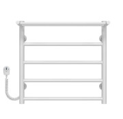 Электрический полотенцесушитель Deffi Терма П5 500х500 левое подключение белый C.TE.50.50.5.E.W.L.5