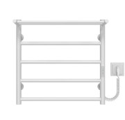 Электрический полотенцесушитель Deffi Терма П5 500х500 правое подключение WD03 белый C.TE.50.50.5.E.W.R.3