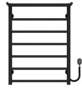 Электрический полотенцесушитель Deffi Терма П7 500х700 правое подключение черный C.TE.70.50.7.E.B.R.5