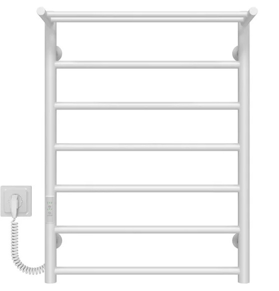 Электрический полотенцесушитель Deffi Терма П7 500х700 левое подключение WD03 белый C.TE.70.50.7.E.W.L.3