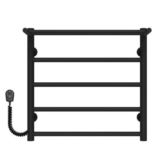 Электрический полотенцесушитель Deffi Терма П5 500х500 левое подключение черный C.TE.50.50.5.E.B.L.5