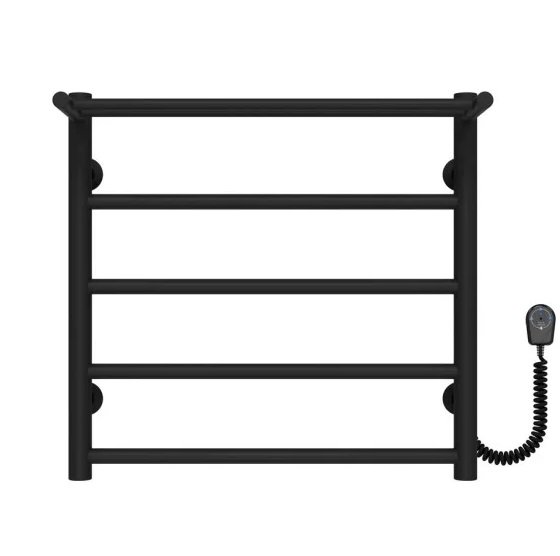 Электрический полотенцесушитель Deffi Терма П5 500х500 правое подключение черный C.TE.50.50.5.E.B.R.5