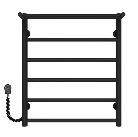 Электрический полотенцесушитель Deffi Терма П6 500х600 левое подключение черный C.TE.60.50.6.E.B.L.5