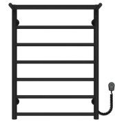 Електрична сушарка для рушників Deffi Терма П7 500х700 праве підключення чорний C.TE.70.50.7.E.B.R.5