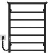 Електрична сушарка для рушників Deffi Терма П7 500х700 ліве підключення JD03 чорний C.TE.70.50.7.E.B.L.1