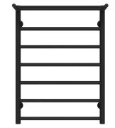 Сушка для рушників водяна Deffi Терма П7 500х700 бічне праве підключення чорний C.TE.80.50.8.B.C