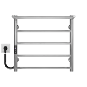Электрический полотенцесушитель Deffi Терма П5 500х500 левое подключение JD03 хром C.TE.50.50.5.E.C.L.1