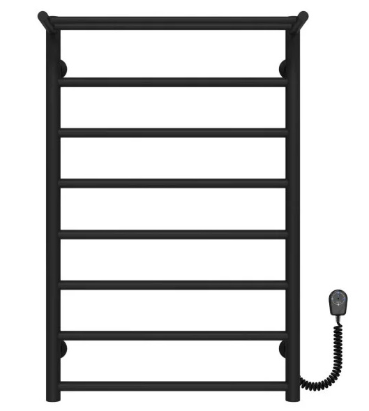 Электрический полотенцесушитель Deffi Терма П8 500х800 правое подключение черный C.TE.80.50.8.E.B.R.5