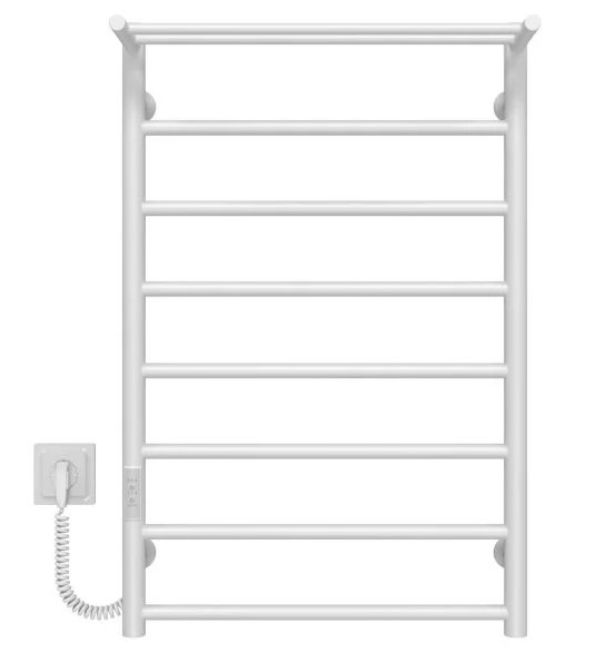 Электрический полотенцесушитель Deffi Терма П8 500х800 левое подключение WD03 белый C.TE.80.50.8.E.W.L.3