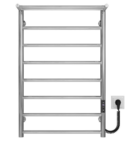 Электрический полотенцесушитель Deffi Терма П8 500х800 правое подключение JD03 хром C.TE.80.50.8.E.C.R.1