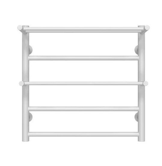 Полотенцесушитель водяной Deffi Терма Плюс П5 500х500 боковое левое подключение белый C.TA.50.50.5.W.B