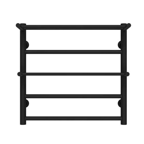 Сушка для рушників водяна Deffi Терма Плюс П5 500х500 бічне ліве підключення чорний C.TA.50.50.5.B.B