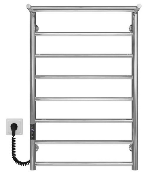 Электрический полотенцесушитель Deffi Терма П8 500х800 левое подключение JD03 хром C.TE.80.50.8.E.C.L.1