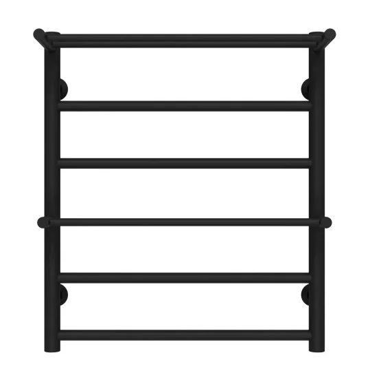 Полотенцесушитель водяной Deffi Терма Плюс П6 500х600 нижнее подключение черный C.TA.60.50.6.B.A