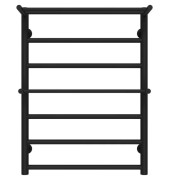 Сушка для рушників водяна Deffi Терма Плюс П7 500х700 нижнє підключення чорний C.TA.70.50.7.B.A