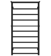 Полотенцесушитель водяной Deffi Терма Плюс П10 500х1000 боковое левое подключение черный C.TA.100.50.10.B.B