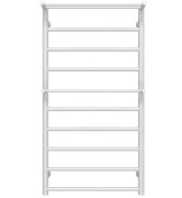 Полотенцесушитель водяной Deffi Терма Плюс П10 500х1000 боковое правое подключение белый C.TA.100.50.10.W.C