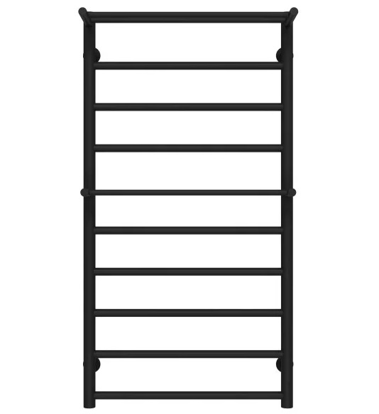 Сушка для рушників водяна Deffi Терма Плюс П10 500х1000 бічне праве підключення чорний C.TA.100.50.10.B.C