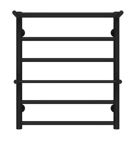 Полотенцесушитель водяной Deffi Терма Плюс П6 500х600 нижнее подключение черный C.TA.60.50.6.B.A