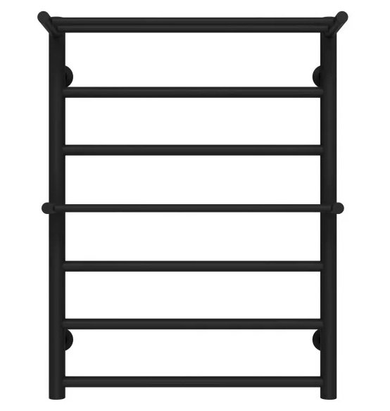 Сушка для рушників водяна Deffi Терма Плюс П7 500х700 нижнє підключення чорний C.TA.70.50.7.B.A