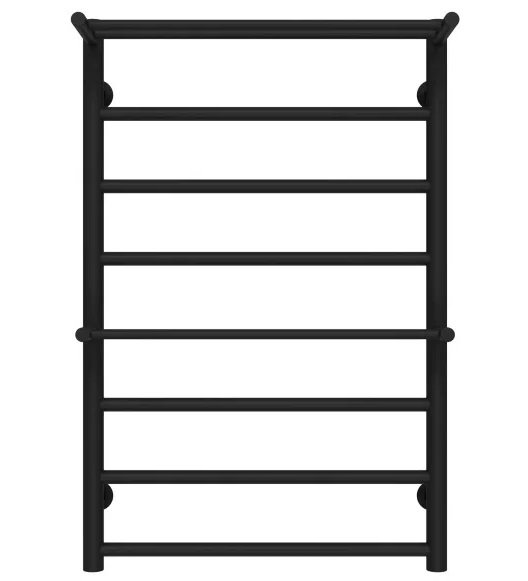 Сушка для рушників водяна Deffi Терма Плюс П8 500х800 бічне ліве підключення чорний C.TA.80.50.8.B.B