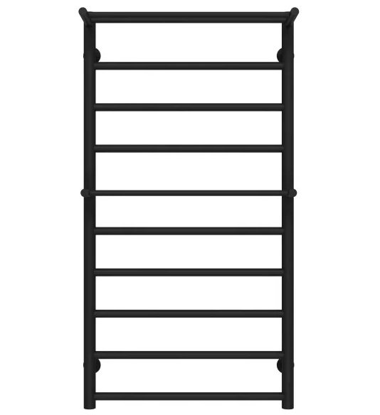 Полотенцесушитель водяной Deffi Терма Плюс П10 500х1000 боковое левое подключение черный C.TA.100.50.10.B.B