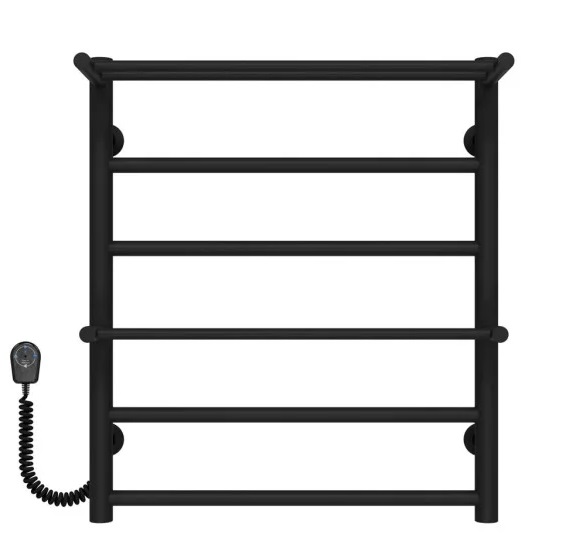 Электрический полотенцесушитель Deffi Терма Плюс П6 500х600 левое подключение черный C.TA.60.50.6.E.B.L.5