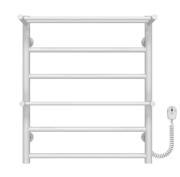 Электрический полотенцесушитель Deffi Терма Плюс П6 500х600 правое подключение белый C.TA.60.50.6.E.W.R.5
