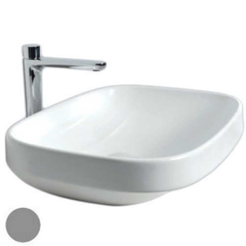 Раковина для ванної Hatria Abito 58x45 см фаянс колір цемент A0YXXA07