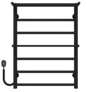 Электрический полотенцесушитель Deffi Терма Плюс П7 500х700 левое подключение черный C.TA.70.50.7.E.B.L.5