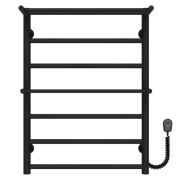 Электрический полотенцесушитель Deffi Терма Плюс П7 500х700 правое подключение черный C.TA.70.50.7.E.B.R.5