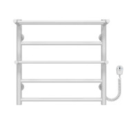 Электрический полотенцесушитель Deffi Терма Плюс П5 500х500 правое подключение белый C.TA.50.50.5.E.W.R.5