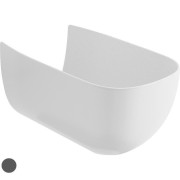 Зовнішній керамічний корпус на унітаз або біде Hatria Abito кераміка антрацит A0YXX808