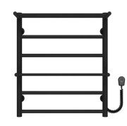 Электрический полотенцесушитель Deffi Терма Плюс П6 500х600 правое подключение черный C.TA.60.50.6.E.B.R.5