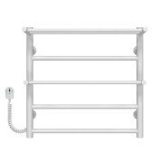 Электрический полотенцесушитель Deffi Терма Плюс П5 500х500 левое подключение белый C.TA.50.50.5.E.W.L.5