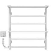 Электрический полотенцесушитель Deffi Терма Плюс П6 500х600 левое подключение WD03 белый C.TA.60.50.6.E.W.L.3