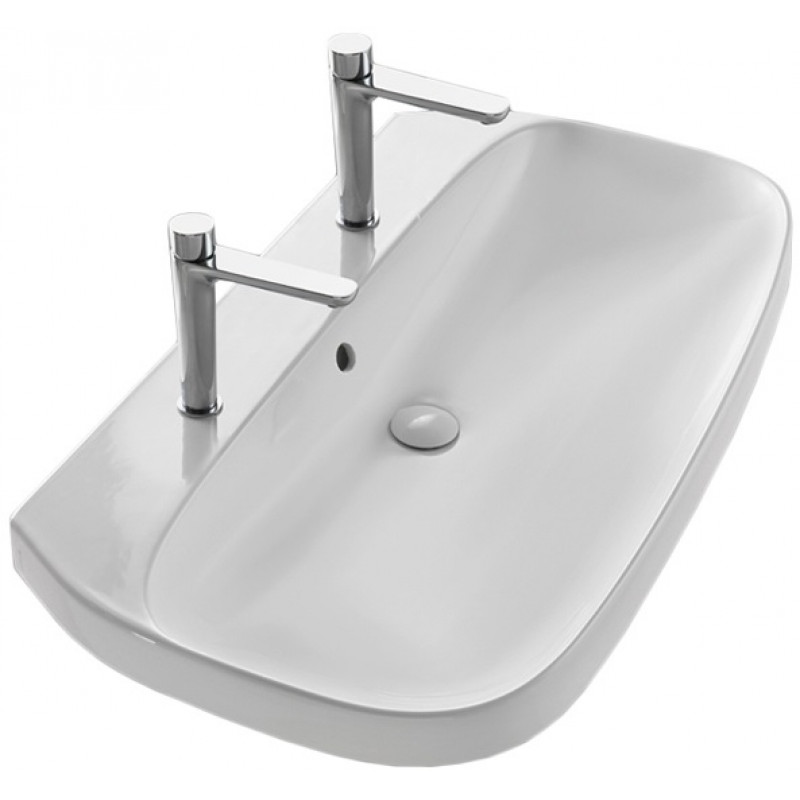 Раковина для ванной Hatria Abito 100х54 см керамика белый 00YXXJ01