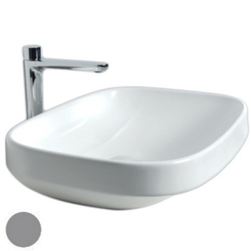 Раковина для ванной Hatria Abito 58x45 см фаянс цвет цемент A0YXXA07