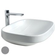 Раковина для ванной Hatria Abito 58x45 см фаянс цвет цемент A0YXXA07